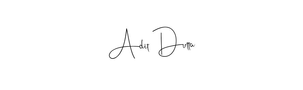 Design your own signature with our free online signature maker. With this signature software, you can create a handwritten (Andilay-7BmLP) signature for name Adit Dutta. Adit Dutta signature style 4 images and pictures png