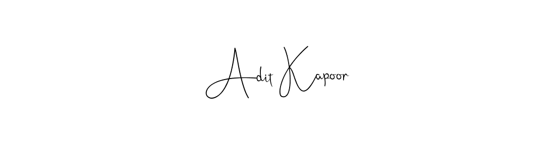 Design your own signature with our free online signature maker. With this signature software, you can create a handwritten (Andilay-7BmLP) signature for name Adit Kapoor. Adit Kapoor signature style 4 images and pictures png