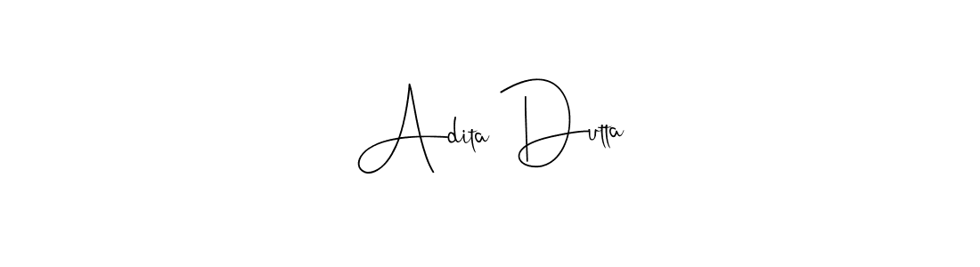 The best way (Andilay-7BmLP) to make a short signature is to pick only two or three words in your name. The name Adita Dutta include a total of six letters. For converting this name. Adita Dutta signature style 4 images and pictures png