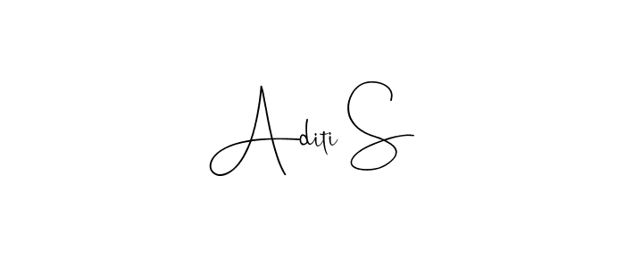 You should practise on your own different ways (Andilay-7BmLP) to write your name (Aditi S) in signature. don't let someone else do it for you. Aditi S signature style 4 images and pictures png