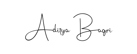 A modern signature idea for name Aditya Bagri using Andilay-7BmLP font. Clean strokes and elegant curves make it stand out instantly. Aditya Bagri signature style 4 images and pictures png