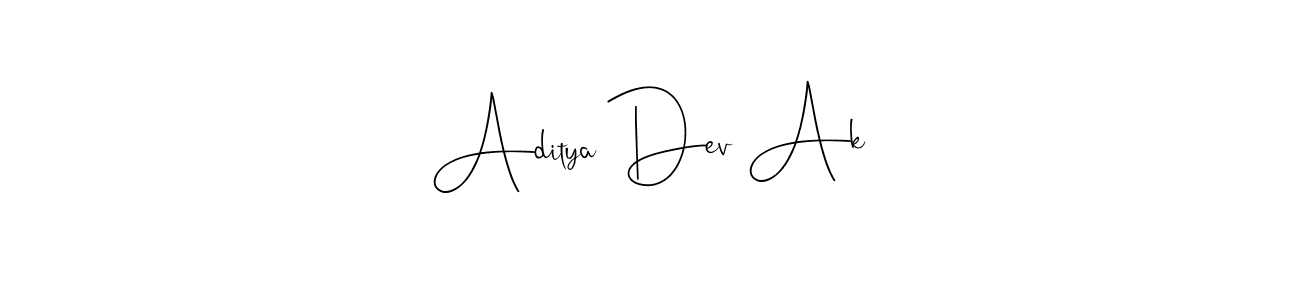 Here are the top 10 professional signature styles for the name Aditya Dev Ak. These are the best autograph styles you can use for your name. Aditya Dev Ak signature style 4 images and pictures png