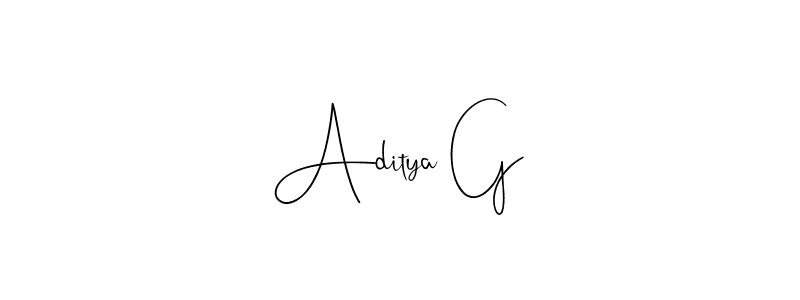 Once you've used our free online signature maker to create your best signature Andilay-7BmLP style, it's time to enjoy all of the benefits that Aditya G name signing documents. Aditya G signature style 4 images and pictures png