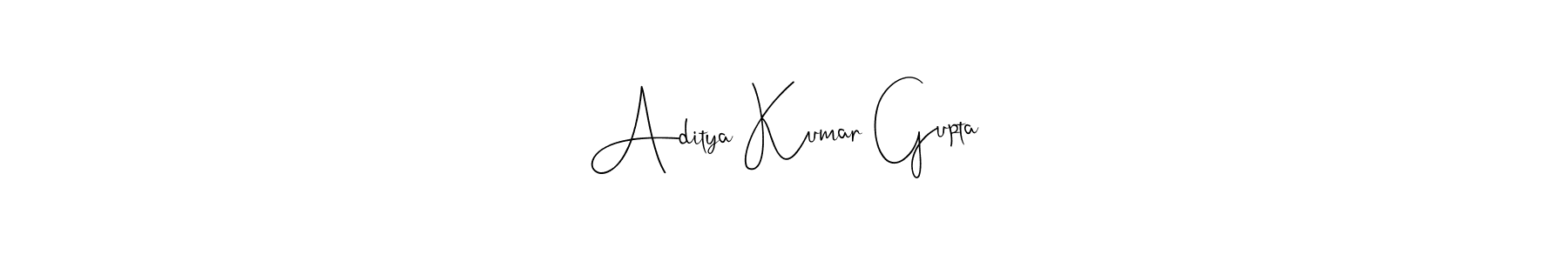 Create a beautiful signature design for name Aditya Kumar Gupta. With this signature (Andilay-7BmLP) fonts, you can make a handwritten signature for free. Aditya Kumar Gupta signature style 4 images and pictures png