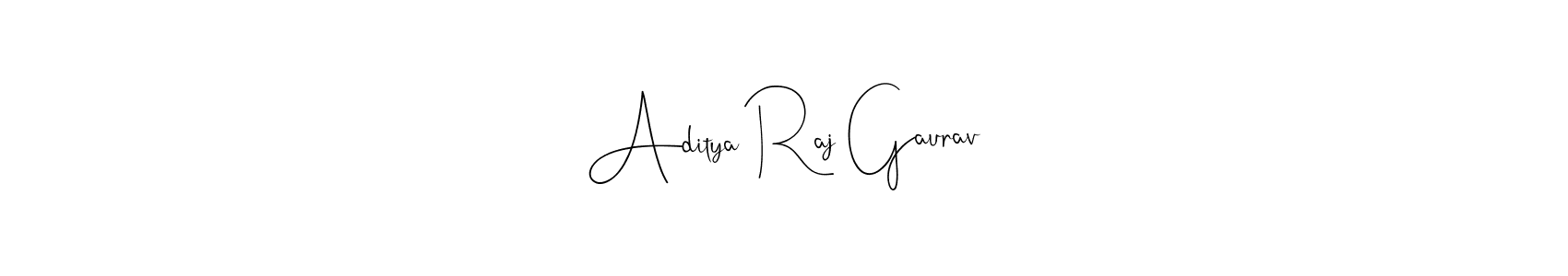 if you are searching for the best signature style for your name Aditya Raj Gaurav. so please give up your signature search. here we have designed multiple signature styles  using Andilay-7BmLP. Aditya Raj Gaurav signature style 4 images and pictures png