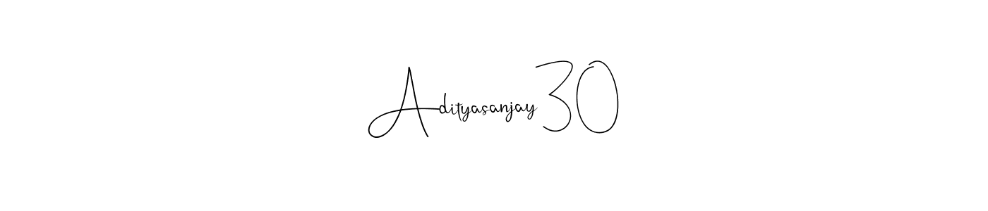 How to Draw Adityasanjay30 signature style? Andilay-7BmLP is a latest design signature styles for name Adityasanjay30. Adityasanjay30 signature style 4 images and pictures png