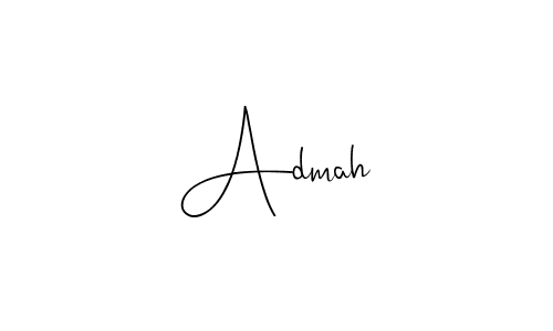 You should practise on your own different ways (Andilay-7BmLP) to write your name (Admah) in signature. don't let someone else do it for you. Admah signature style 4 images and pictures png