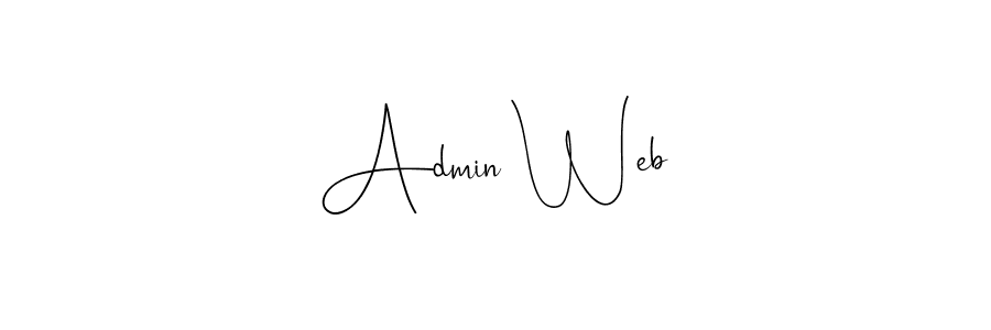 Create a beautiful signature design for name Admin Web. With this signature (Andilay-7BmLP) fonts, you can make a handwritten signature for free. Admin Web signature style 4 images and pictures png