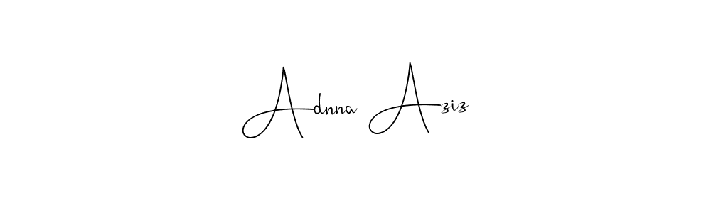 Here are the top 10 professional signature styles for the name Adnna Aziz. These are the best autograph styles you can use for your name. Adnna Aziz signature style 4 images and pictures png