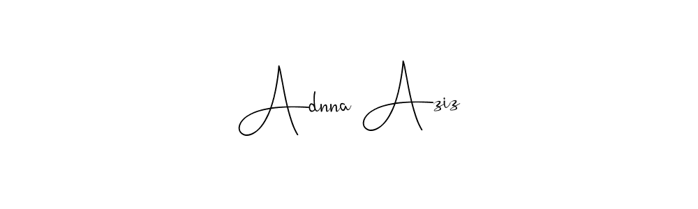 Here are the top 10 professional signature styles for the name Adnna Aziz. These are the best autograph styles you can use for your name. Adnna Aziz signature style 4 images and pictures png