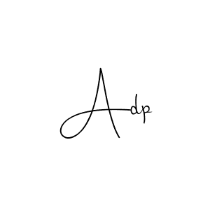 Use a signature maker to create a handwritten signature online. With this signature software, you can design (Andilay-7BmLP) your own signature for name Adp. Adp signature style 4 images and pictures png