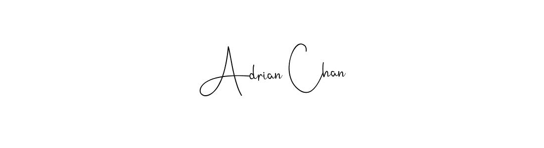 Design your own signature with our free online signature maker. With this signature software, you can create a handwritten (Andilay-7BmLP) signature for name Adrian Chan. Adrian Chan signature style 4 images and pictures png