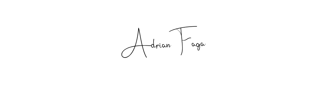 Make a beautiful signature design for name Adrian Faga. With this signature (Andilay-7BmLP) style, you can create a handwritten signature for free. Adrian Faga signature style 4 images and pictures png