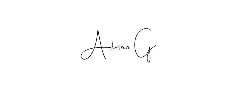 See photos of Adrian G official signature by Spectra . Check more albums & portfolios. Read reviews & check more about Andilay-7BmLP font. Adrian G signature style 4 images and pictures png