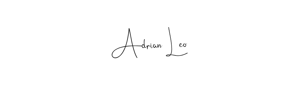 The best way (Andilay-7BmLP) to make a short signature is to pick only two or three words in your name. The name Adrian Leo include a total of six letters. For converting this name. Adrian Leo signature style 4 images and pictures png