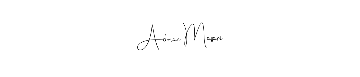 Make a beautiful signature design for name Adrian Mallari. With this signature (Andilay-7BmLP) style, you can create a handwritten signature for free. Adrian Mallari signature style 4 images and pictures png