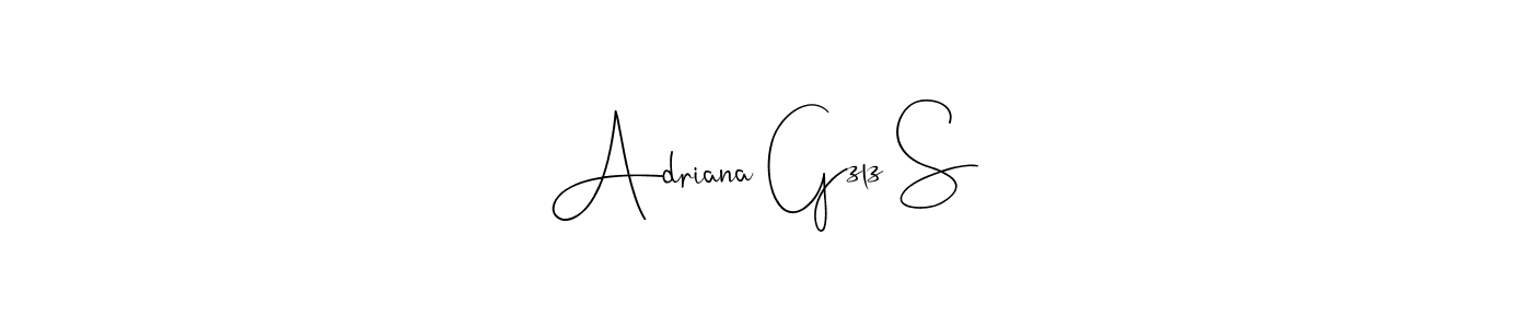 You can use this online signature creator to create a handwritten signature for the name Adriana Gzlz S. This is the best online autograph maker. Adriana Gzlz S signature style 4 images and pictures png