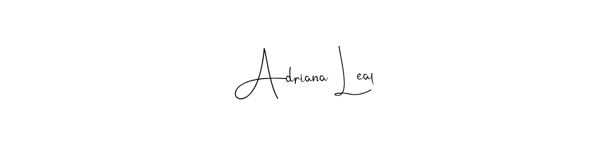 This is the best signature style for the Adriana Leal name. Also you like these signature font (Andilay-7BmLP). Mix name signature. Adriana Leal signature style 4 images and pictures png
