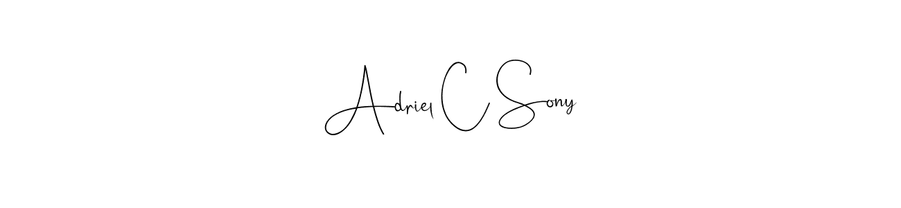 Similarly Andilay-7BmLP is the best handwritten signature design. Signature creator online .You can use it as an online autograph creator for name Adriel C Sony. Adriel C Sony signature style 4 images and pictures png