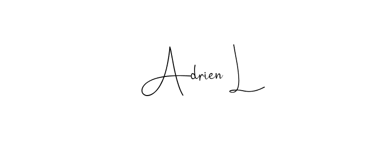 See photos of Adrien L official signature by Spectra . Check more albums & portfolios. Read reviews & check more about Andilay-7BmLP font. Adrien L signature style 4 images and pictures png