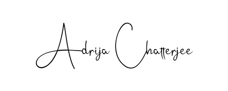 The Andilay-7BmLP lettering style adds unique flourish to name Adrija Chatterjee. Stand out with a custom digital autograph made in seconds. Adrija Chatterjee signature style 4 images and pictures png