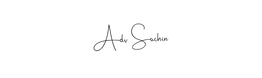 Use a signature maker to create a handwritten signature online. With this signature software, you can design (Andilay-7BmLP) your own signature for name Adv Sachin. Adv Sachin signature style 4 images and pictures png