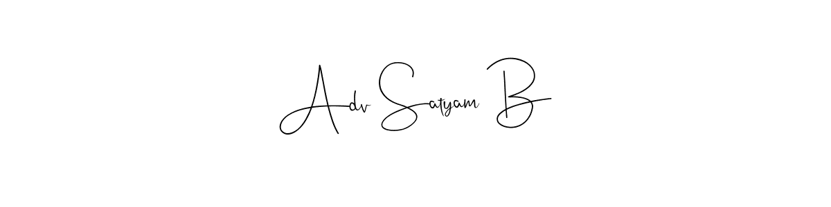 if you are searching for the best signature style for your name Adv Satyam B. so please give up your signature search. here we have designed multiple signature styles  using Andilay-7BmLP. Adv Satyam B signature style 4 images and pictures png