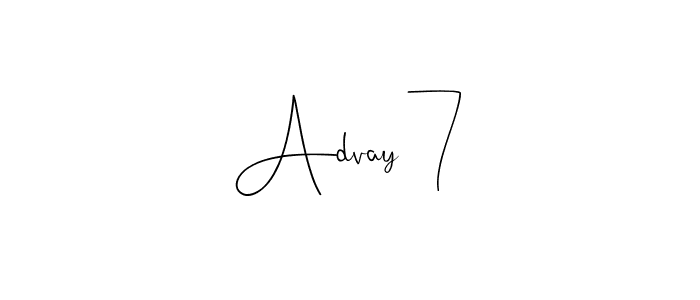 The best way (Andilay-7BmLP) to make a short signature is to pick only two or three words in your name. The name Advay 7 include a total of six letters. For converting this name. Advay 7 signature style 4 images and pictures png