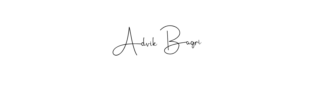 if you are searching for the best signature style for your name Advik Bagri. so please give up your signature search. here we have designed multiple signature styles  using Andilay-7BmLP. Advik Bagri signature style 4 images and pictures png