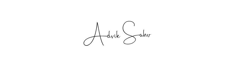 Design your own signature with our free online signature maker. With this signature software, you can create a handwritten (Andilay-7BmLP) signature for name Advik Sahu. Advik Sahu signature style 4 images and pictures png