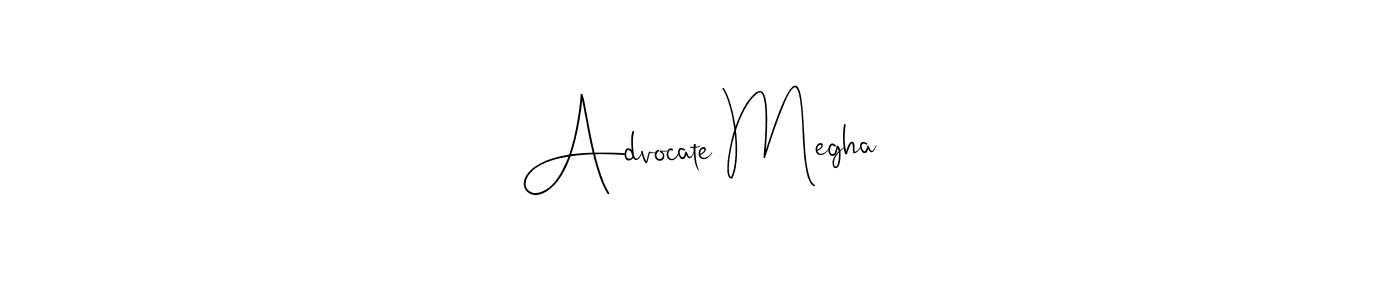 How to Draw Advocate Megha signature style? Andilay-7BmLP is a latest design signature styles for name Advocate Megha. Advocate Megha signature style 4 images and pictures png