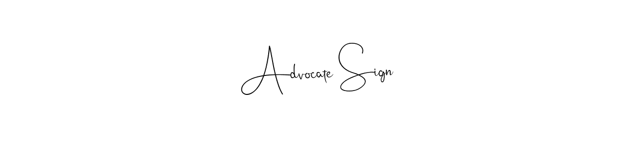 How to make Advocate Sign name signature. Use Andilay-7BmLP style for creating short signs online. This is the latest handwritten sign. Advocate Sign signature style 4 images and pictures png