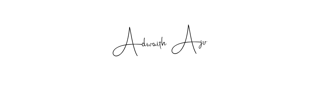 if you are searching for the best signature style for your name Adwaith Aju. so please give up your signature search. here we have designed multiple signature styles  using Andilay-7BmLP. Adwaith Aju signature style 4 images and pictures png
