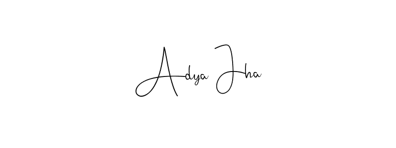 Make a beautiful signature design for name Adya Jha. Use this online signature maker to create a handwritten signature for free. Adya Jha signature style 4 images and pictures png