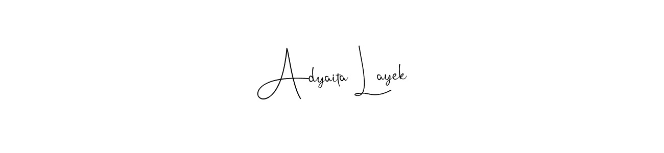 Make a beautiful signature design for name Adyaita Layek. With this signature (Andilay-7BmLP) style, you can create a handwritten signature for free. Adyaita Layek signature style 4 images and pictures png