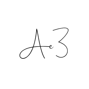 Make a beautiful signature design for name Ae3. Use this online signature maker to create a handwritten signature for free. Ae3 signature style 4 images and pictures png