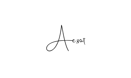 How to make Aezat signature? Andilay-7BmLP is a professional autograph style. Create handwritten signature for Aezat name. Aezat signature style 4 images and pictures png