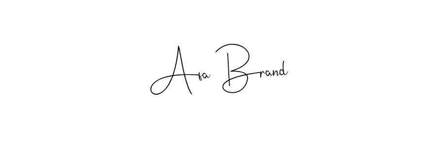 Make a beautiful signature design for name Afa Brand. With this signature (Andilay-7BmLP) style, you can create a handwritten signature for free. Afa Brand signature style 4 images and pictures png