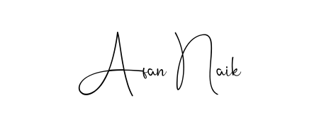 Make a beautiful signature design for name Afan Naik. With this signature (Andilay-7BmLP) style, you can create a handwritten signature for free. Afan Naik signature style 4 images and pictures png
