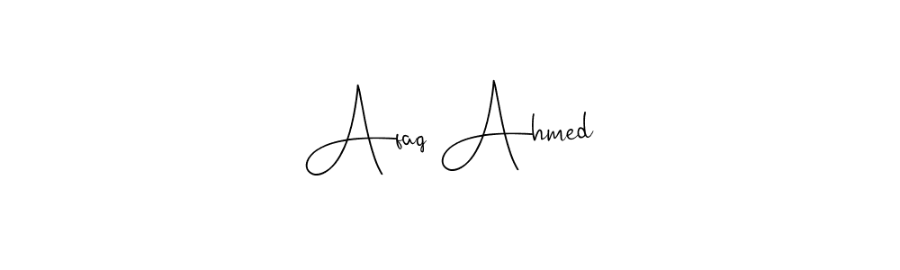 Design your own signature with our free online signature maker. With this signature software, you can create a handwritten (Andilay-7BmLP) signature for name Afaq Ahmed. Afaq Ahmed signature style 4 images and pictures png