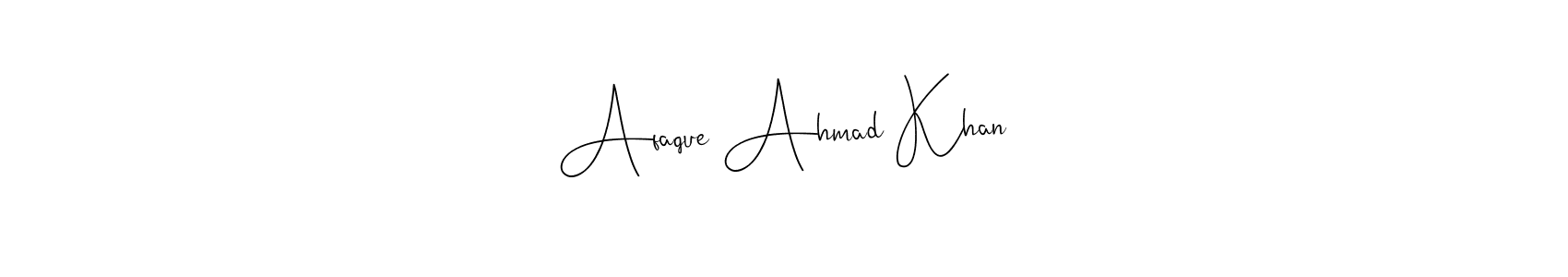 Create a beautiful signature design for name Afaque Ahmad Khan. With this signature (Andilay-7BmLP) fonts, you can make a handwritten signature for free. Afaque Ahmad Khan signature style 4 images and pictures png