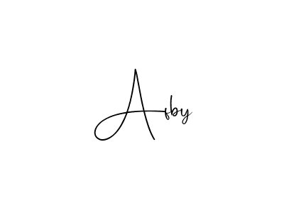 How to make Afby name signature. Use Andilay-7BmLP style for creating short signs online. This is the latest handwritten sign. Afby signature style 4 images and pictures png