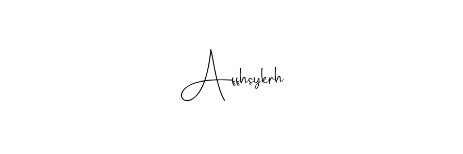 Make a beautiful signature design for name Affhsykrh. With this signature (Andilay-7BmLP) style, you can create a handwritten signature for free. Affhsykrh signature style 4 images and pictures png