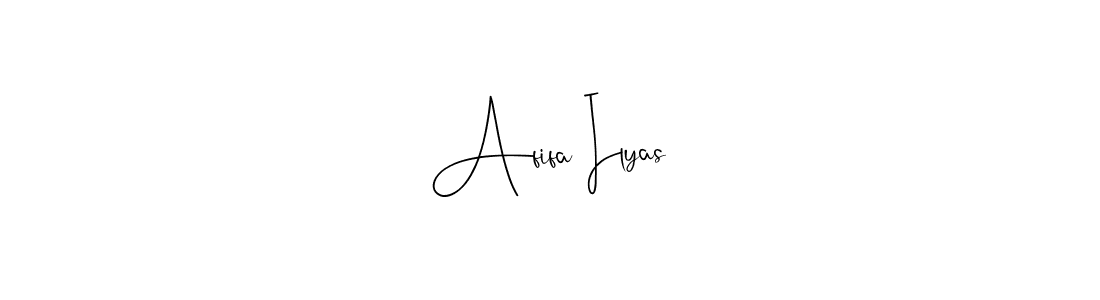 if you are searching for the best signature style for your name Afifa Ilyas. so please give up your signature search. here we have designed multiple signature styles  using Andilay-7BmLP. Afifa Ilyas signature style 4 images and pictures png