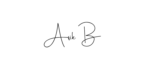 How to make Afik B signature? Andilay-7BmLP is a professional autograph style. Create handwritten signature for Afik B name. Afik B signature style 4 images and pictures png