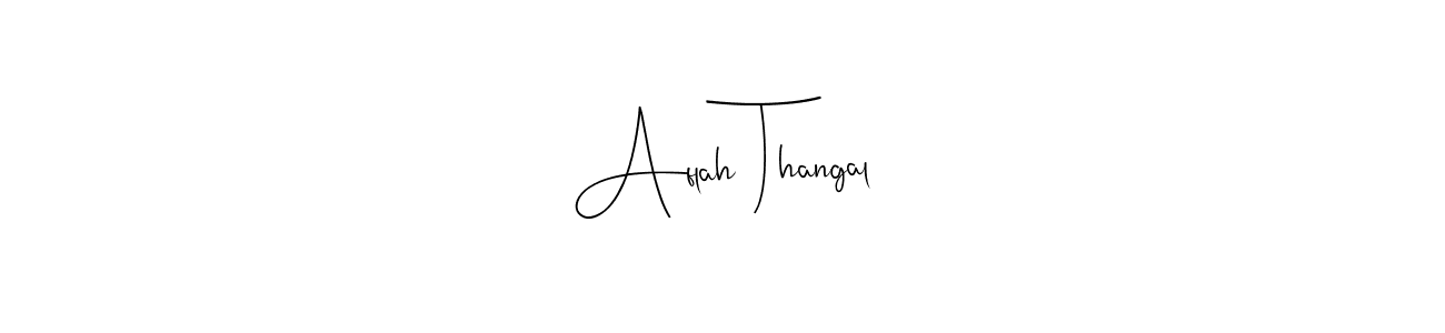 How to make Aflah Thangal name signature. Use Andilay-7BmLP style for creating short signs online. This is the latest handwritten sign. Aflah Thangal signature style 4 images and pictures png