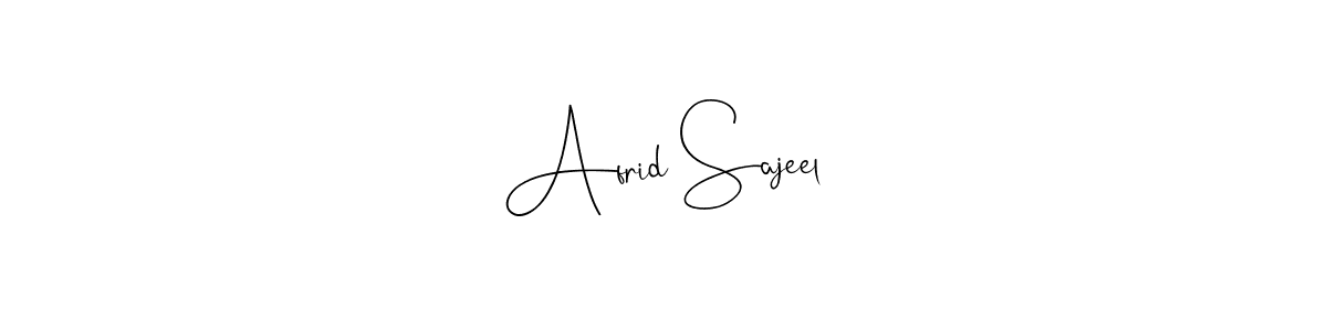 You can use this online signature creator to create a handwritten signature for the name Afrid Sajeel. This is the best online autograph maker. Afrid Sajeel signature style 4 images and pictures png