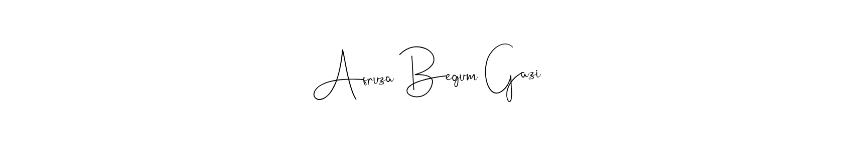 You should practise on your own different ways (Andilay-7BmLP) to write your name (Afruza Begum Gazi) in signature. don't let someone else do it for you. Afruza Begum Gazi signature style 4 images and pictures png