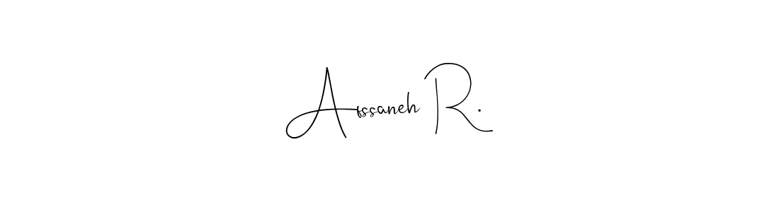 Afssaneh R. stylish signature style. Best Handwritten Sign (Andilay-7BmLP) for my name. Handwritten Signature Collection Ideas for my name Afssaneh R.. Afssaneh R. signature style 4 images and pictures png