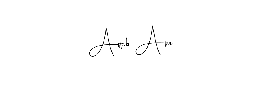 Also we have Aftab Alm name is the best signature style. Create professional handwritten signature collection using Andilay-7BmLP autograph style. Aftab Alm signature style 4 images and pictures png